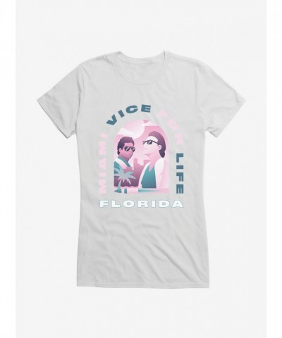 Miami Vice Inspired Lightweight Cotton T-Shirt for Florida Girls