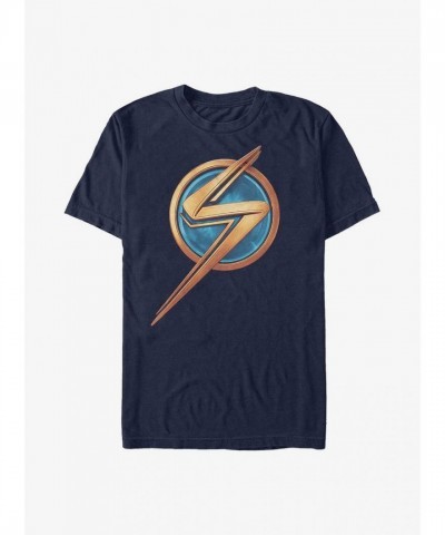 Marvel Ms. Marvel Soft Blue Cotton T-Shirt for Men