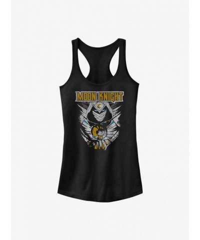 Marvel Moon Knight Graphic Tank for Girls - Junior Sizes, Black