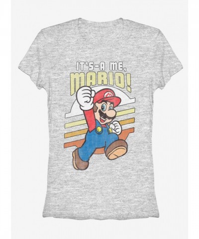 Nintendo Girls Super Mario T-Shirt - Soft Black Tee for Fashion Gamers