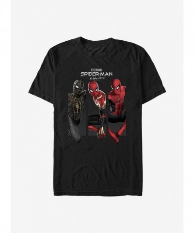 Marvel T-Shirt: Spider-Man No Way Home Tri-Pose Men's Lightweight Cotton