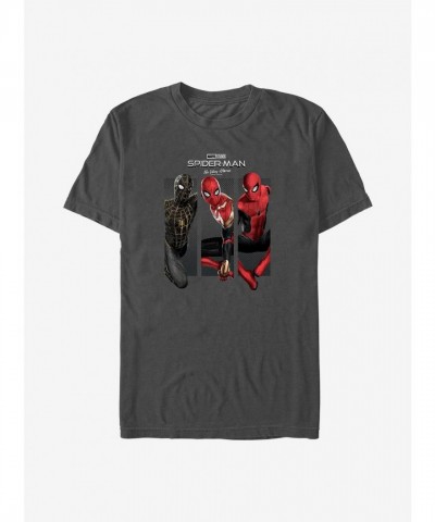 Marvel T-Shirt: Spider-Man No Way Home Tri-Pose Men's Lightweight Cotton