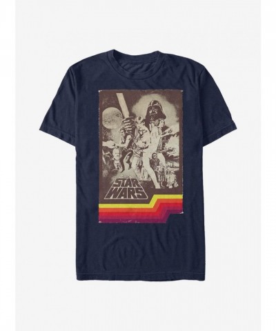 Star Wars Blue Cover Art Tee - Lightweight Men's Cotton