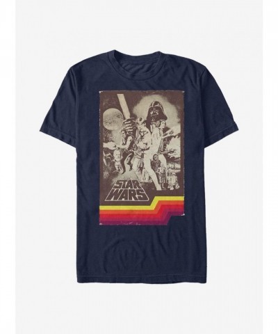 Star Wars Blue Cover Art Tee - Lightweight Men's Cotton