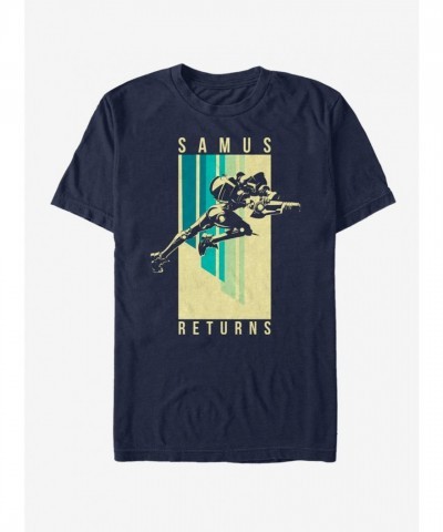 Nintendo Mario Inspired Lightweight Blue T-Shirt for Men