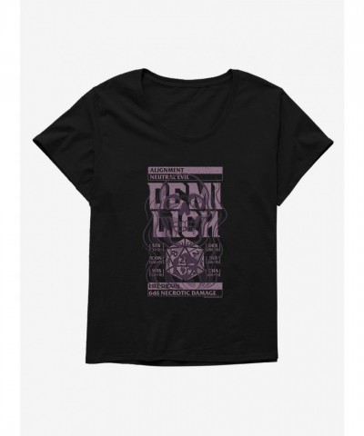 Dungeons & Dragons Life Drain Retro Style Girls Plus Size Tee