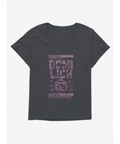 Dungeons & Dragons Life Drain Retro Style Girls Plus Size Tee