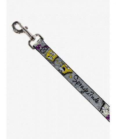SpongeBob SquarePants Inspired Stylish Dog Leash - 6ft Polyester with Steel Hardware