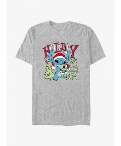 Disney Lilo & Stitch Grey Aloha T-Shirt for Men