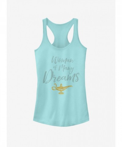 Disney Aladdin 2019 Women's Cursive Dream T-Shirt - Blue