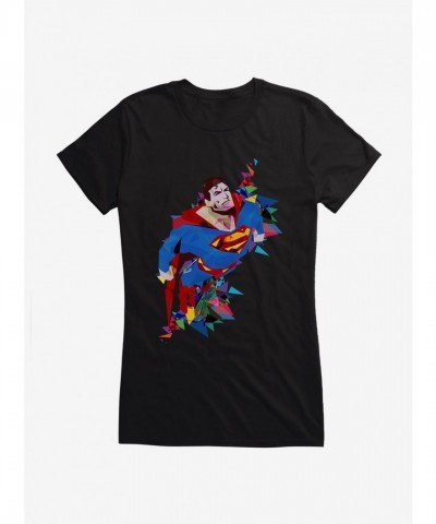 Superman Soaring High Junior Girls T-Shirt by DC Comics