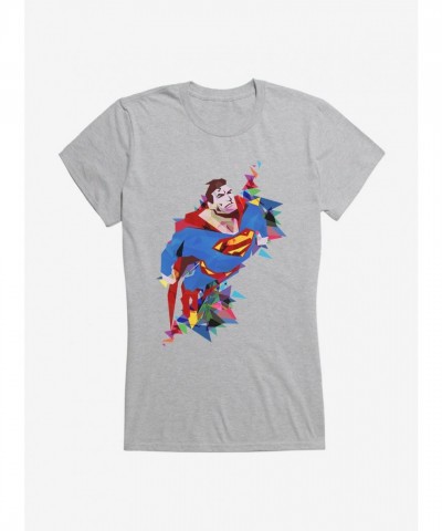 Superman Soaring High Junior Girls T-Shirt by DC Comics