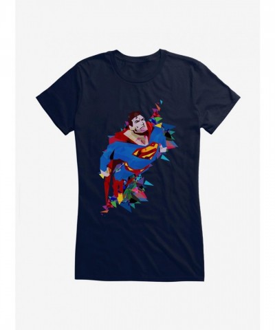 Superman Soaring High Junior Girls T-Shirt by DC Comics