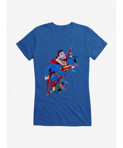 Superman Soaring High Junior Girls T-Shirt by DC Comics