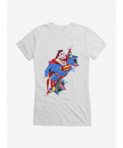 Superman Soaring High Junior Girls T-Shirt by DC Comics