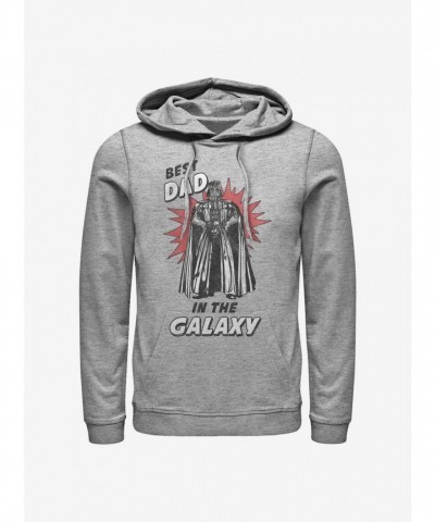Star Wars Darth Vader Galaxy Dad Pullover Hoodie - Heather Grey
