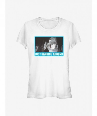 Star Wars Girls T-Shirt - Soft Cotton Just Hanging Around Tee - White