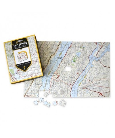 National Geographic Personalized My Town Puzzle 400-Piece Map - 1:26,000 Scale