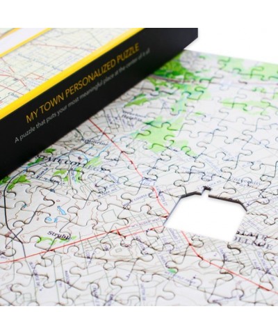 National Geographic Personalized My Town Puzzle 400-Piece Map - 1:26,000 Scale