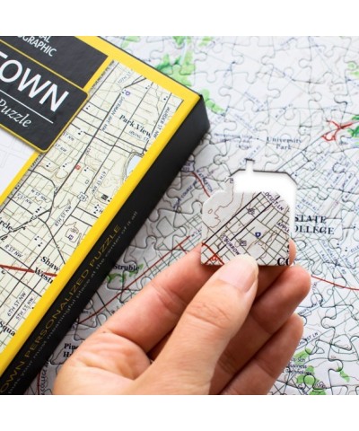 National Geographic Personalized My Town Puzzle 400-Piece Map - 1:26,000 Scale