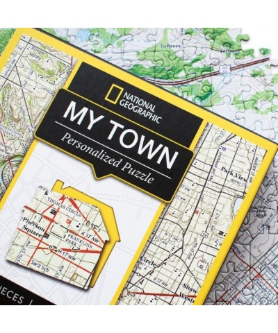 National Geographic Personalized My Town Puzzle 400-Piece Map - 1:26,000 Scale