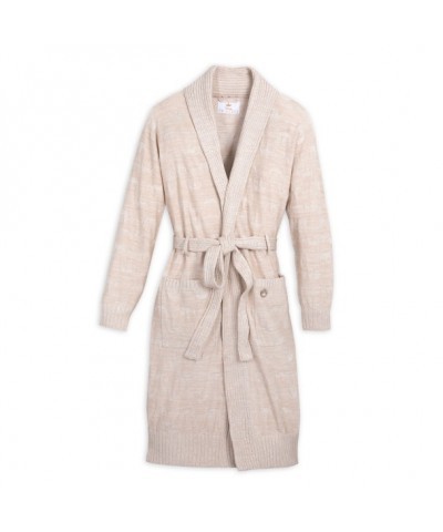 Disney Adult Sweater Robe with Jacquard Crown Detail