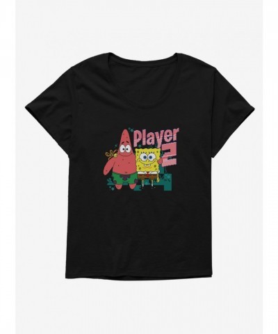 SpongeBob SquarePants Girls Plus Size Comfortable Scoop Neck Tee