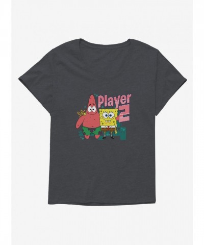 SpongeBob SquarePants Girls Plus Size Comfortable Scoop Neck Tee