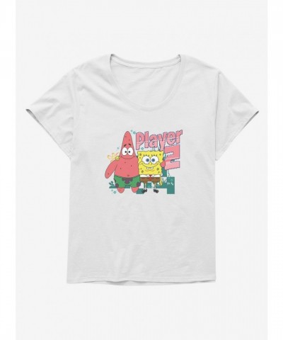 SpongeBob SquarePants Girls Plus Size Comfortable Scoop Neck Tee