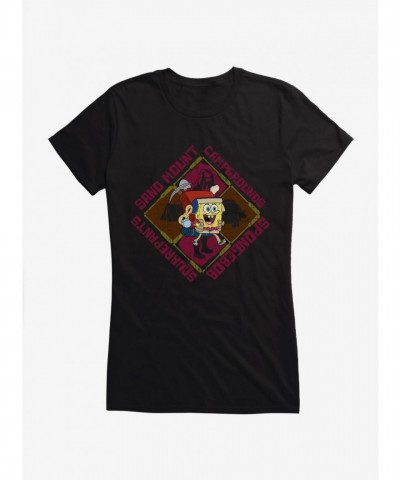 SpongeBob SquarePants Girls Soft Cotton Campground Tee