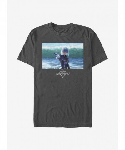Disney Kingdom Hearts Riku Water Scene Men's Grey T-Shirt Disney Kingdom Hearts Riku Water Scene Men's Grey T-Shirt