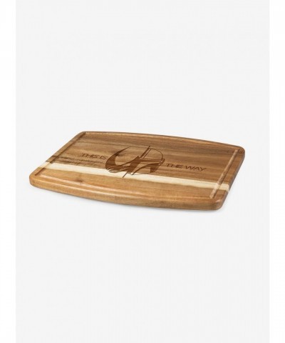 Star Wars The Mandalorian Acacia Wood Chopping Board with Juice Groove