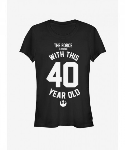 Force Sensitive Tee for Girls - Black Unisex Forty T-Shirt Force Sensitive Tee for Girls - Black Unisex Forty T-Shirt