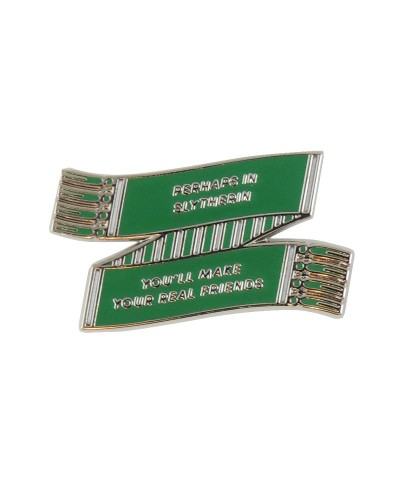 Slytherin House Enamel Pin with Scarf Design