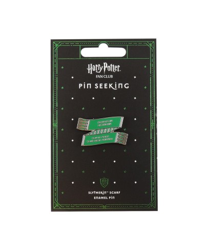 Slytherin House Enamel Pin with Scarf Design