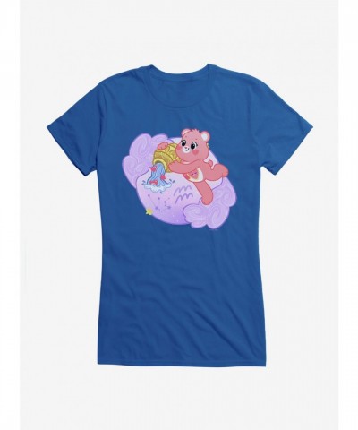 Care Bears Aquarius Bear Lightweight Cotton T-Shirt for Girls
