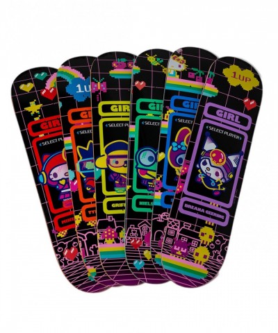 Girl x Sanrio Kawaii Arcade Skateboard Deck with Badtz-maru Design