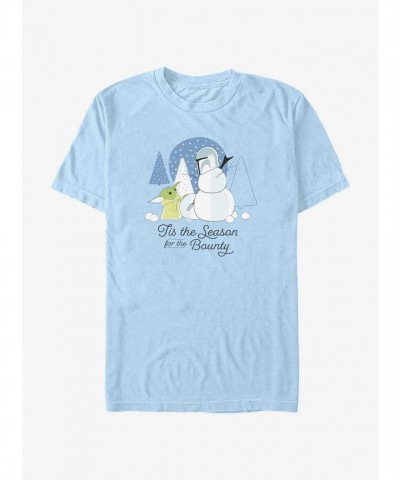 The Mandalorian Seasonal Bounty Hunter T-Shirt - Blue Men's The Mandalorian Seasonal Bounty Hunter T-Shirt - Blue Men's