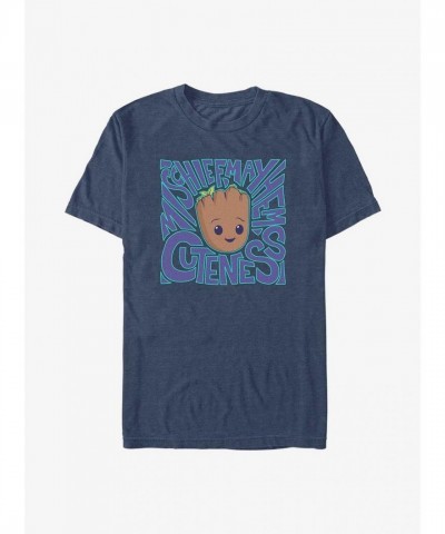 Marvel's Cuteness Overload T-Shirt for Men - Blue Guardians of the Galaxy
