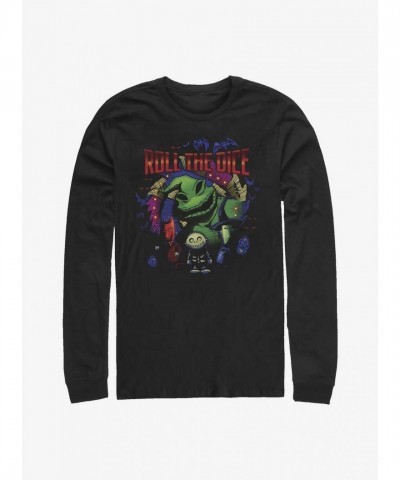 The Nightmare Before Christmas Oogie Boogie Dice Long Sleeve Tee - Men's Black
