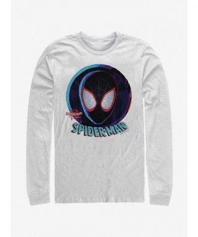 Marvel's Comfortable Central Spider-Man Long Sleeve Shirt - White Men's