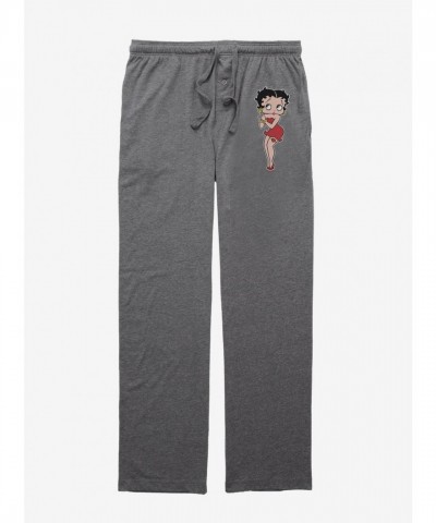 Betty Boop Inspired Unisex Pajama Pants - Grey