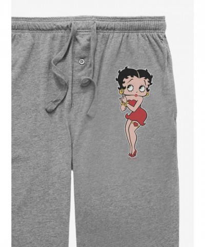Betty Boop Inspired Unisex Pajama Pants - Grey