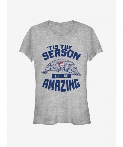 Marvel Girls Amazing Spider-Man Season T-Shirt - Grey