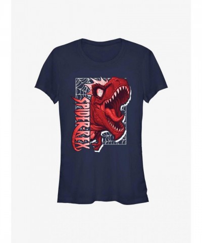 Marvel Spider-Rex Fury Graphic Tee for Girls - Blue