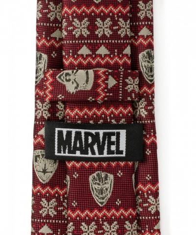 Marvel Fair Isle Red Guardians of the Galaxy Men's Tie