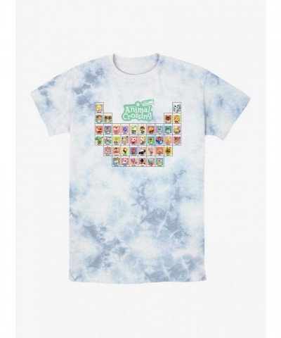 Nintendo Animal Crossing Periodic Table Tie-Dye Unisex T-Shirt - Multi Colors