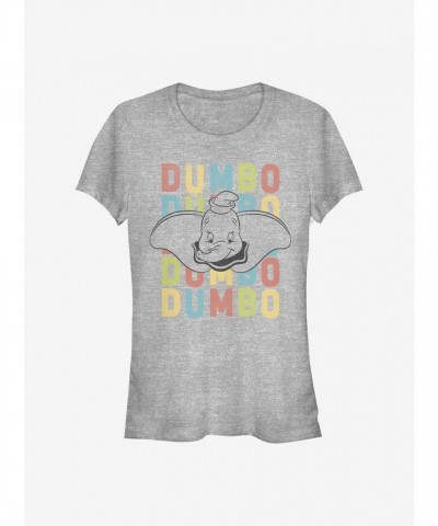 Disney Dumbo Inspired Girls T-Shirt - Grey Disney Dumbo Inspired Girls T-Shirt - Grey
