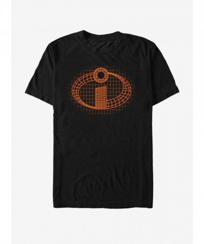 Disney Pixar Incredibles Glow Logo Men's Black T-Shirt