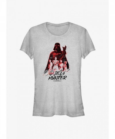 Obi-Wan Kenobi Grey Girls T-Shirt - Lightweight Jedi Hunter Tee